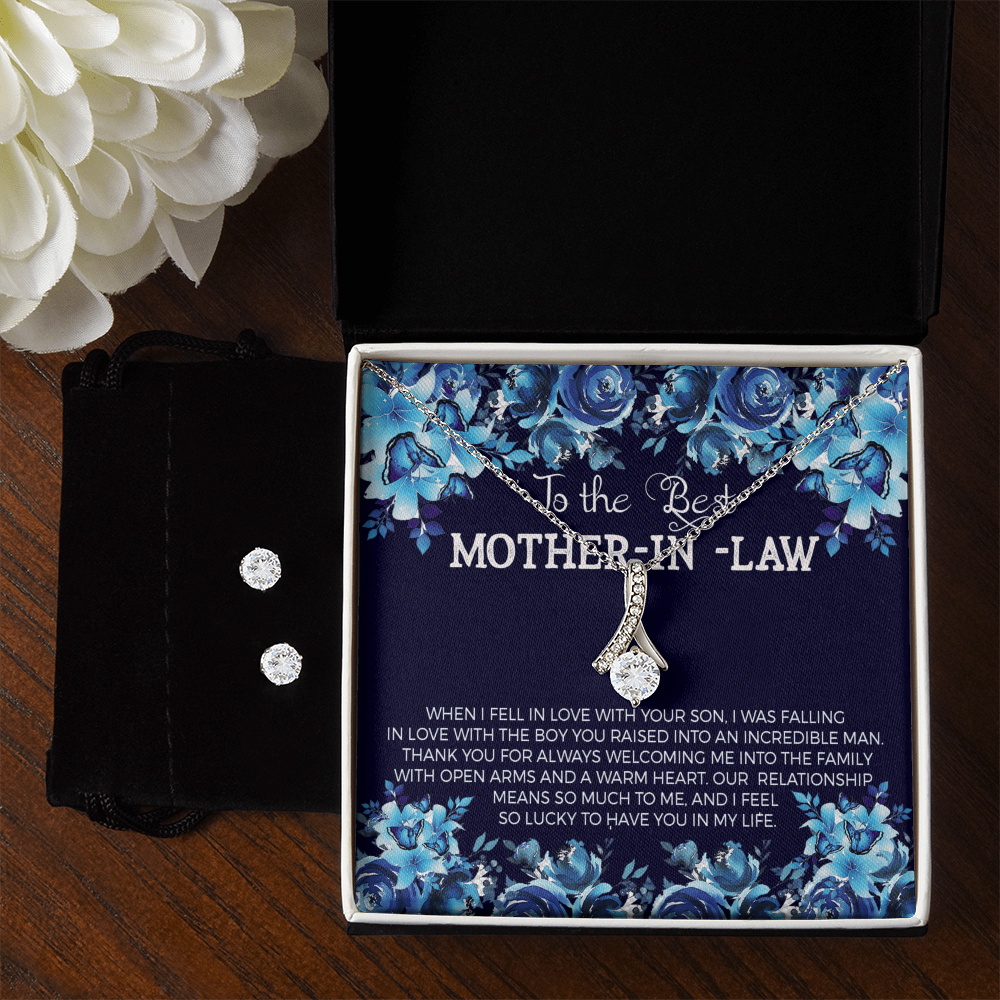 To Mother In Law - When I fell in love - Alluring Beauty Necklace & Earring Set