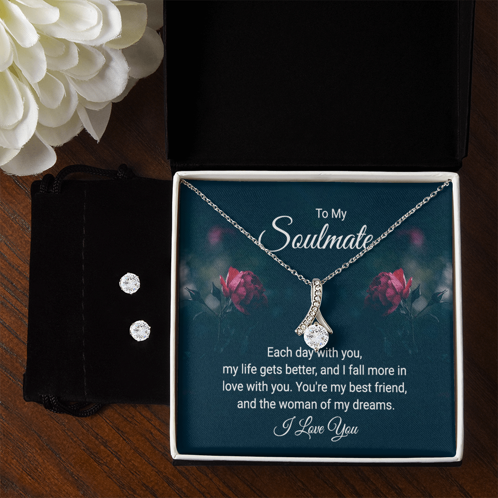 To Soulmate - Each day with you - Alluring Beauty Necklace & Earring Set