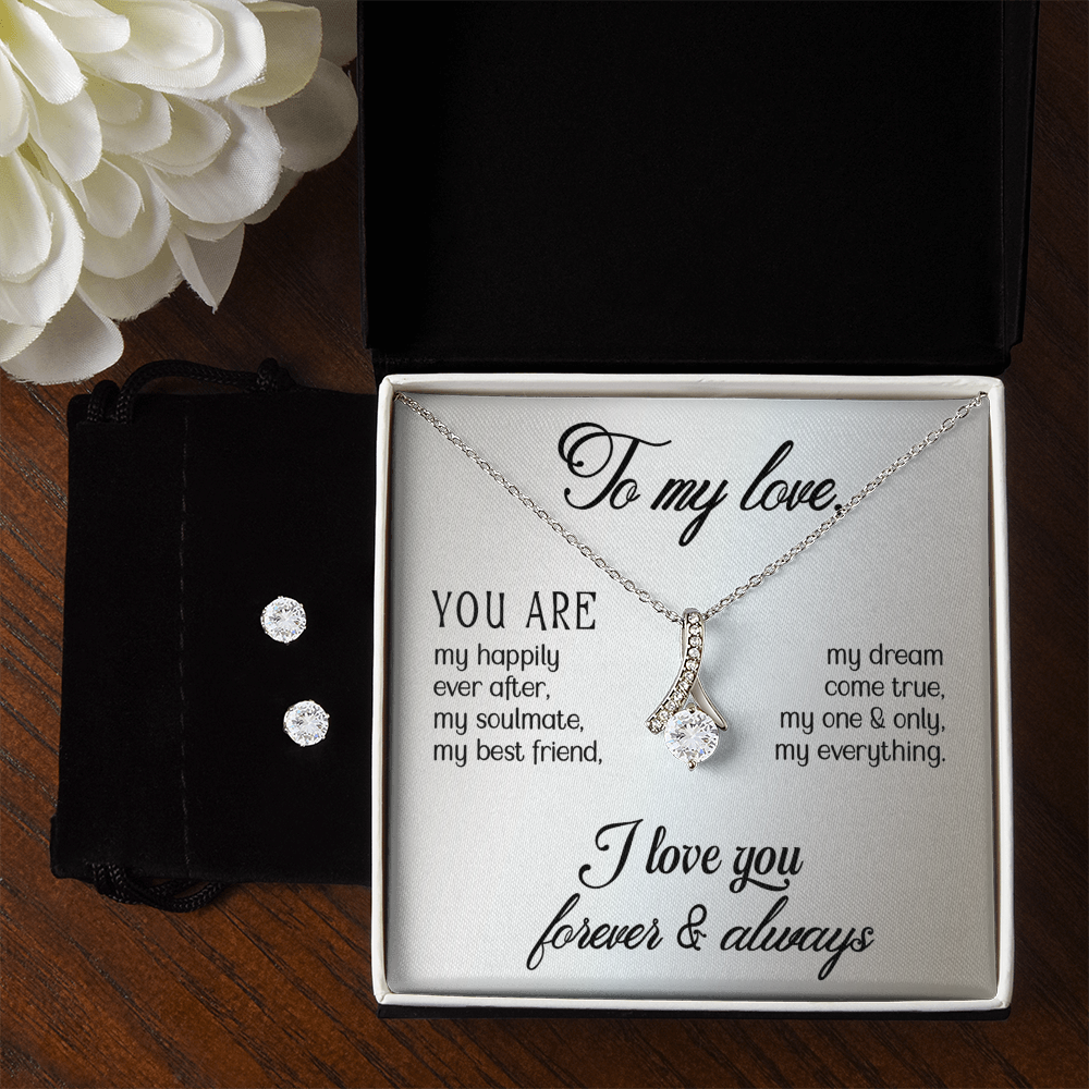 Love - You are - Alluring Beauty Necklace & Earring Set