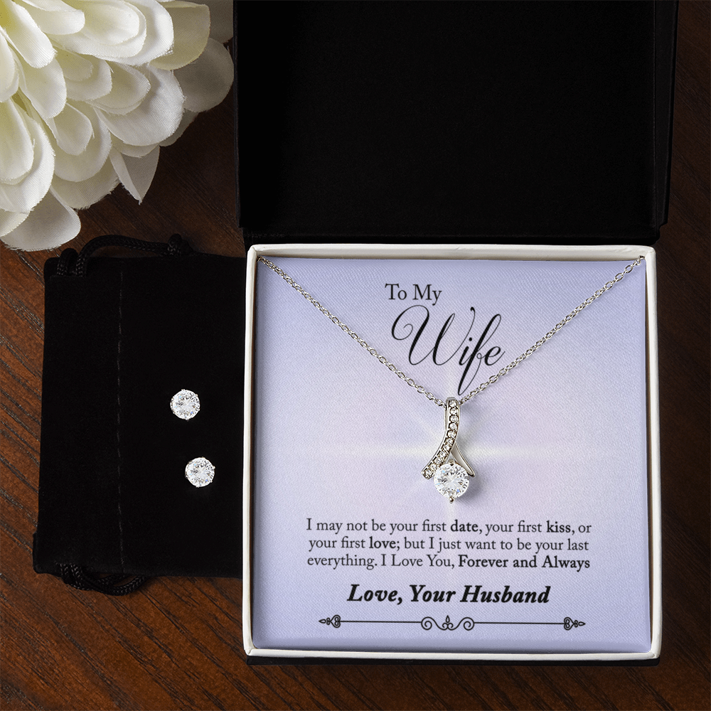 To Wife - I may not be - Alluring Beauty Necklace & Earring Set