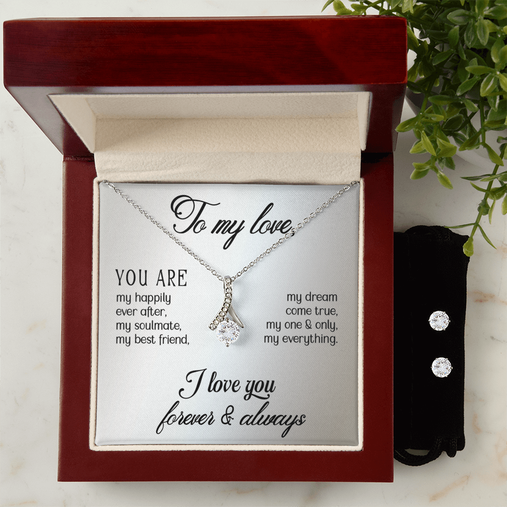 Love - You are - Alluring Beauty Necklace & Earring Set