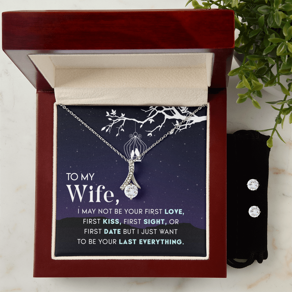 To Wife - I may not be - Alluring Beauty Necklace & Earring Set