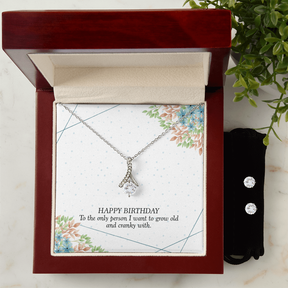 Birthday - To the only person - Alluring Beauty Necklace & Earring Set