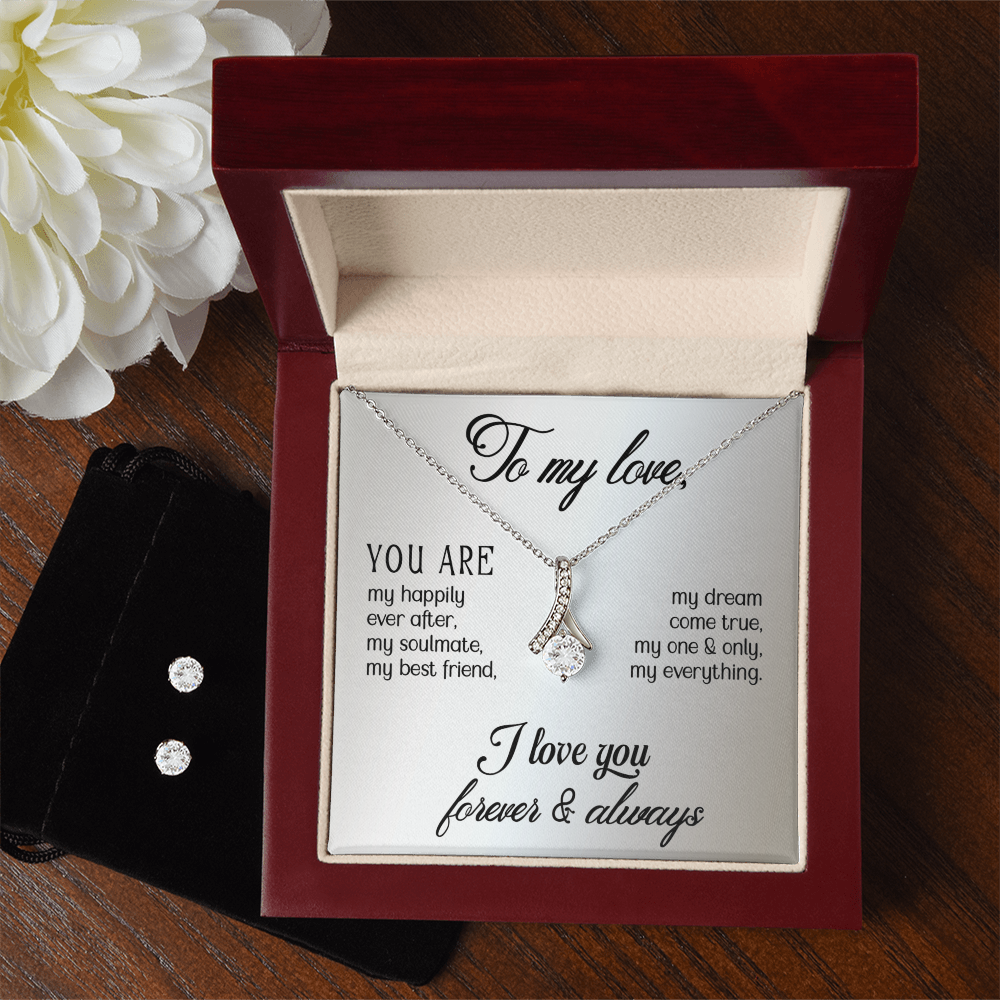 Love - You are - Alluring Beauty Necklace & Earring Set