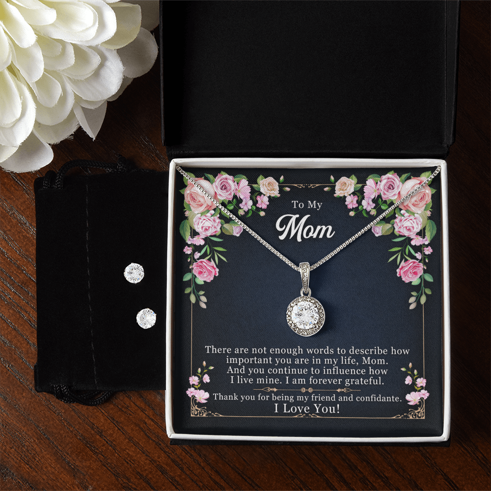To Mom - There are not enough - Eternal Hope Necklace & Earring Set