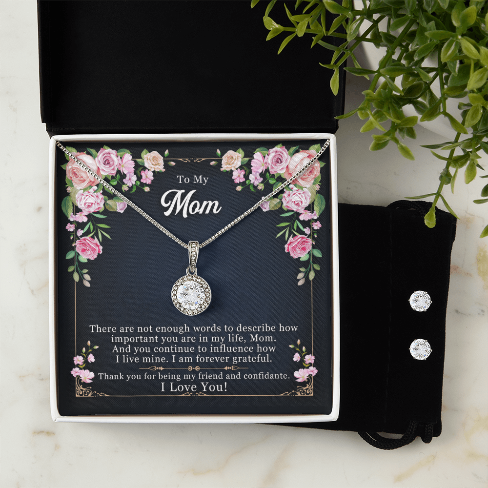 To Mom - There are not enough - Eternal Hope Necklace & Earring Set