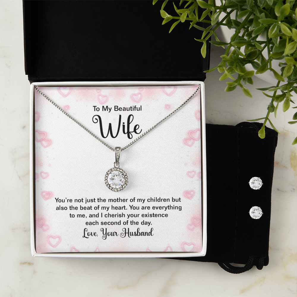 To Wife - You're not just - Eternal Hope Necklace & Earring Set