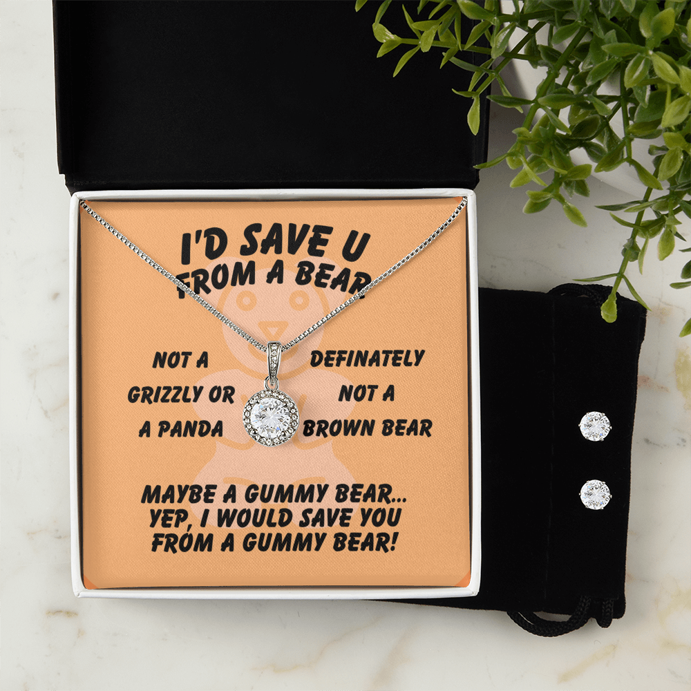 I'd save U - From a bear - Eternal Hope Necklace & Earring Set