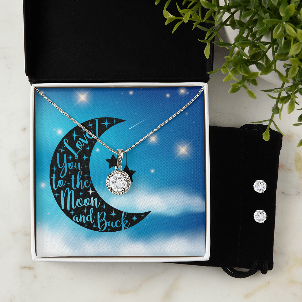 Love - To the moon and back - Eternal Hope Necklace & Earring Set