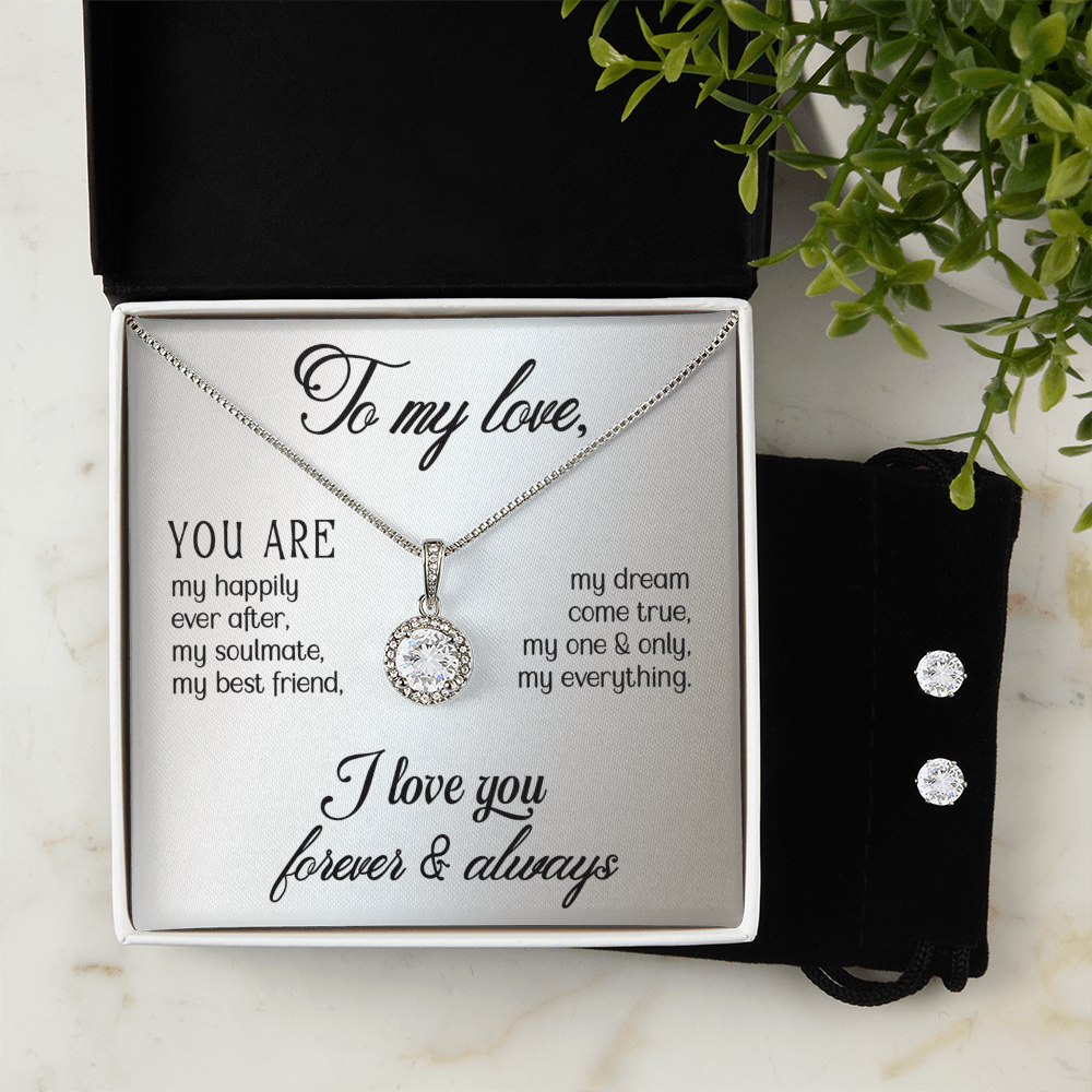 Love - You are - Eternal Hope Necklace & Earring Set