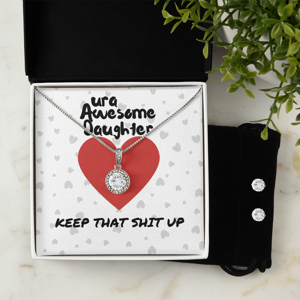 ura Awesome Daughter - Keep that - Eternal Hope Necklace & Earring Set