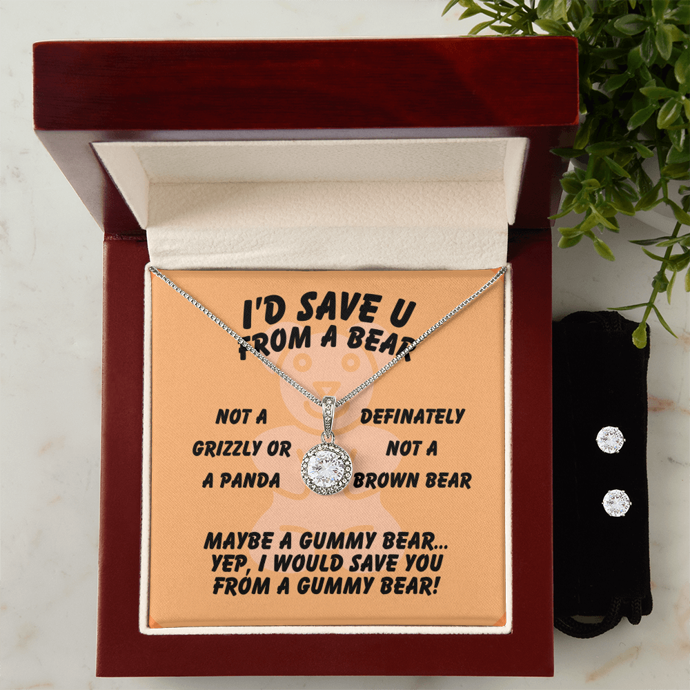 I'd save U - From a bear - Eternal Hope Necklace & Earring Set