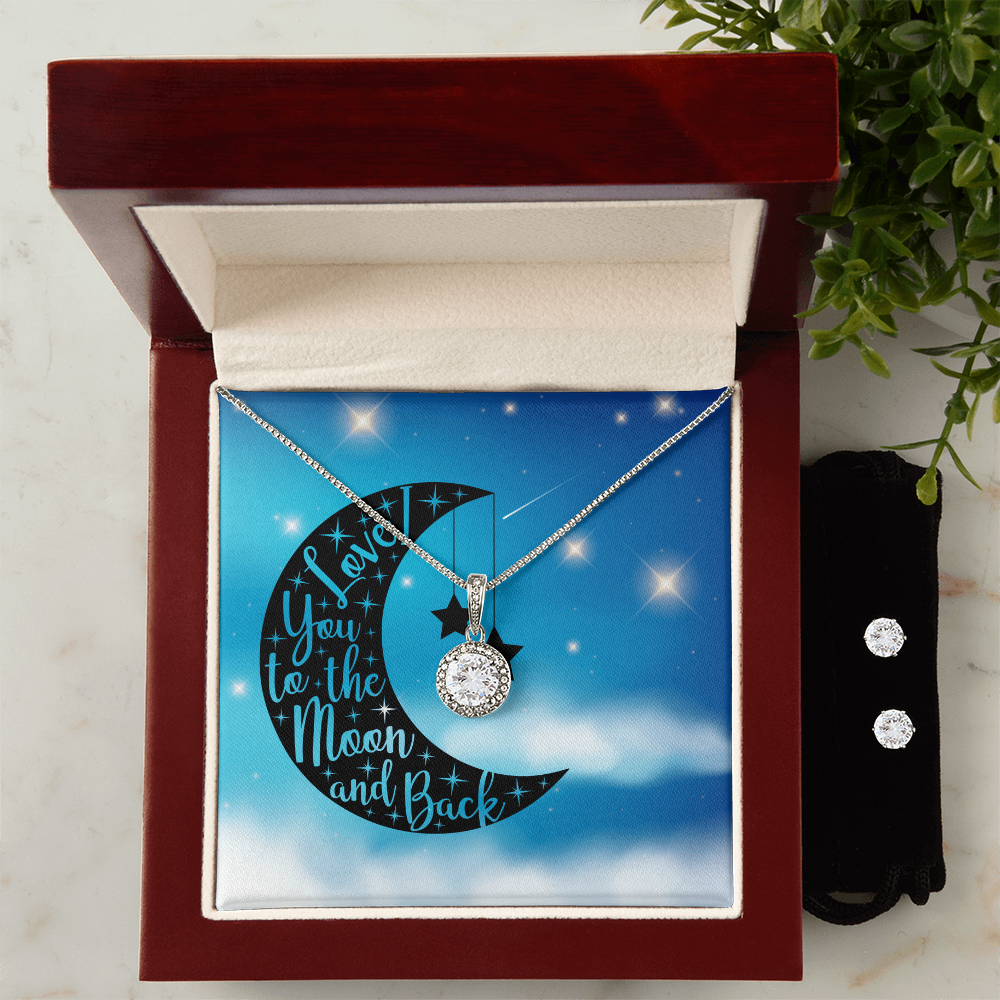 Love - To the moon and back - Eternal Hope Necklace & Earring Set
