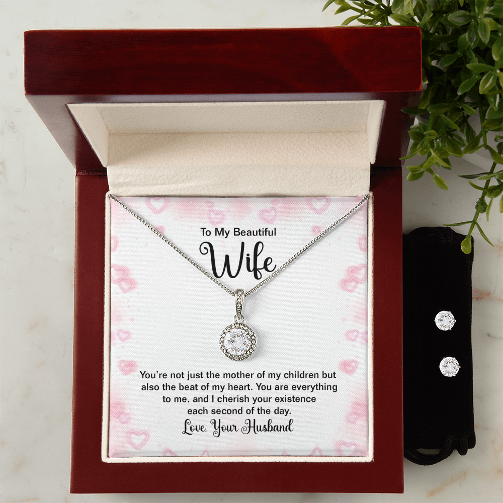 To Wife - You're not just - Eternal Hope Necklace & Earring Set