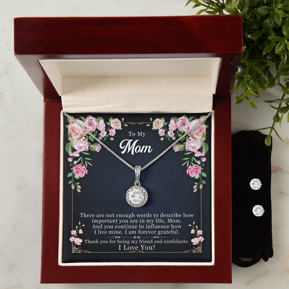 To Mom - There are not enough - Eternal Hope Necklace & Earring Set