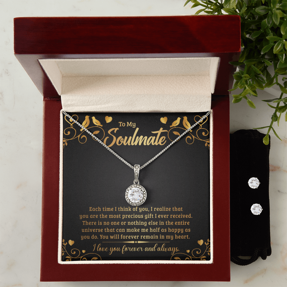 To Soulmate - Each time I think - Eternal Hope Necklace & Earring Set