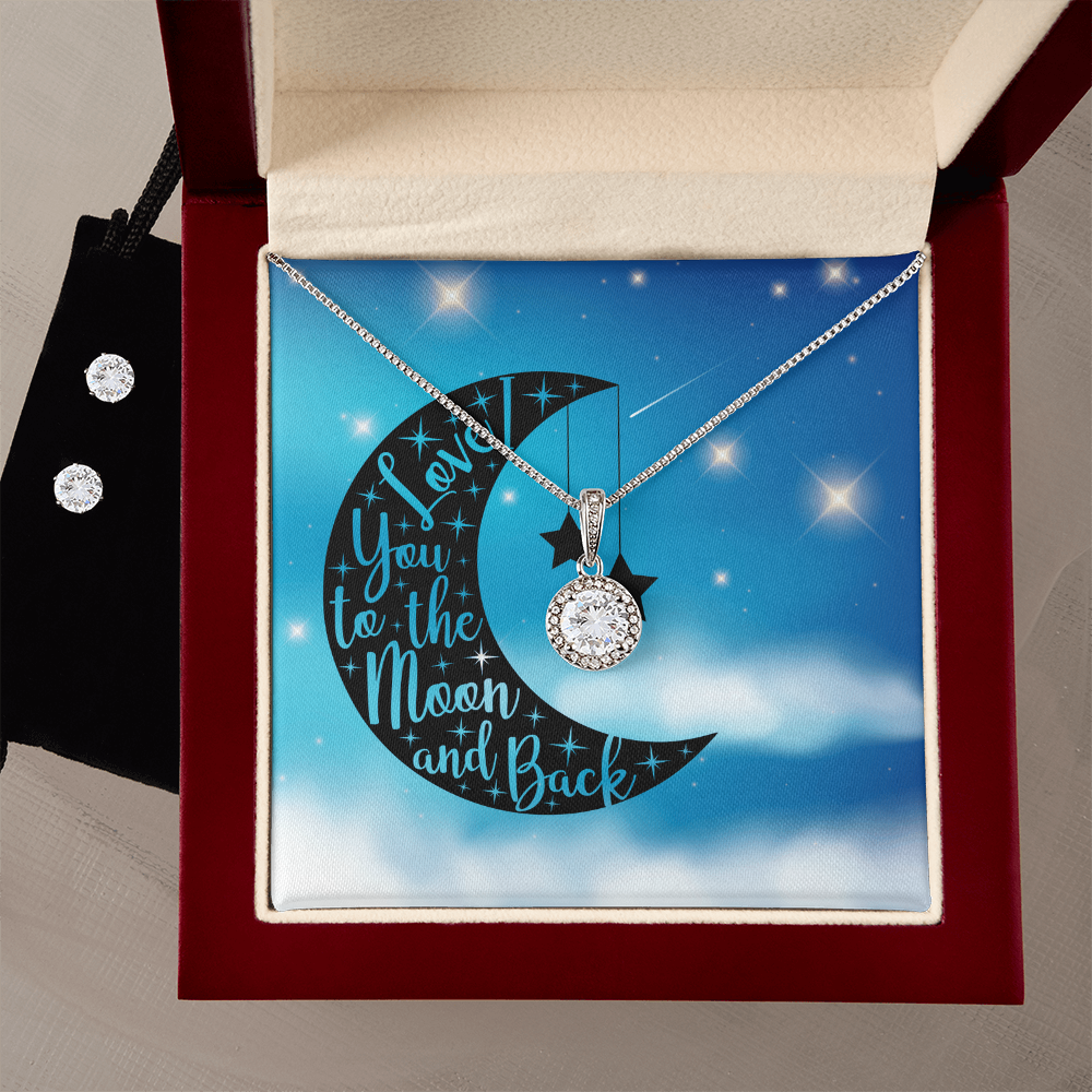Love - To the moon and back - Eternal Hope Necklace & Earring Set