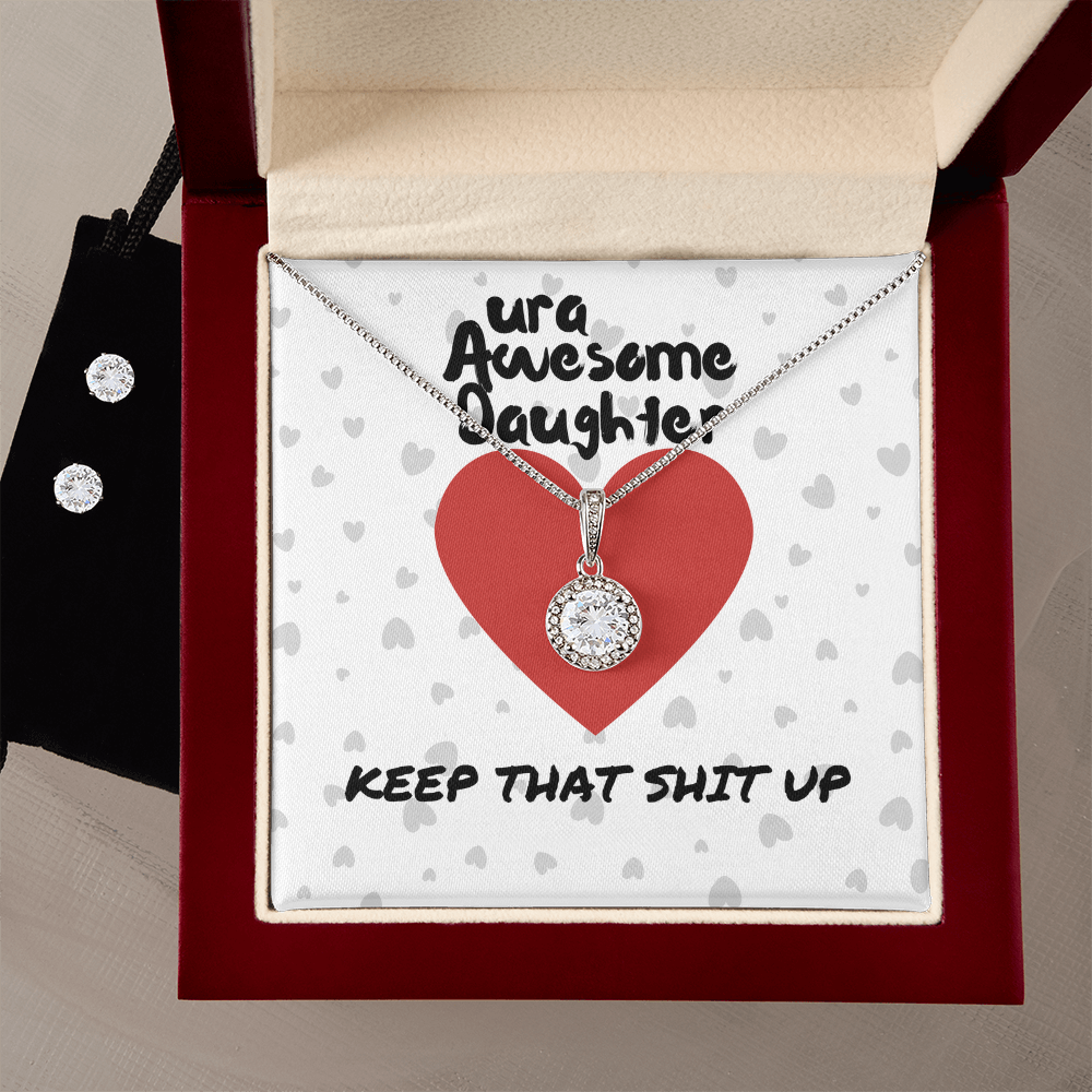 ura Awesome Daughter - Keep that - Eternal Hope Necklace & Earring Set
