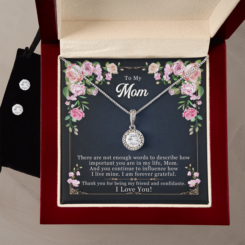 To Mom - There are not enough - Eternal Hope Necklace & Earring Set