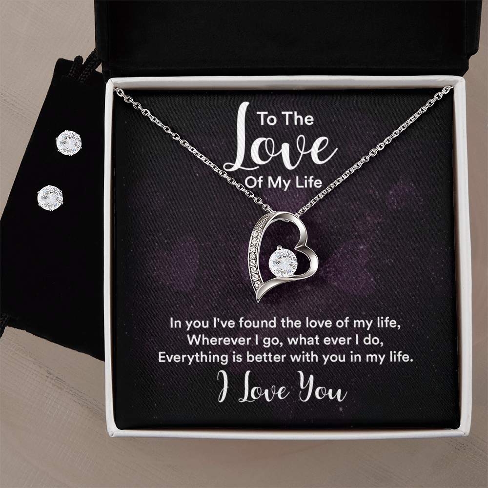 To love - In you - Forever Love Necklace & Earring Set