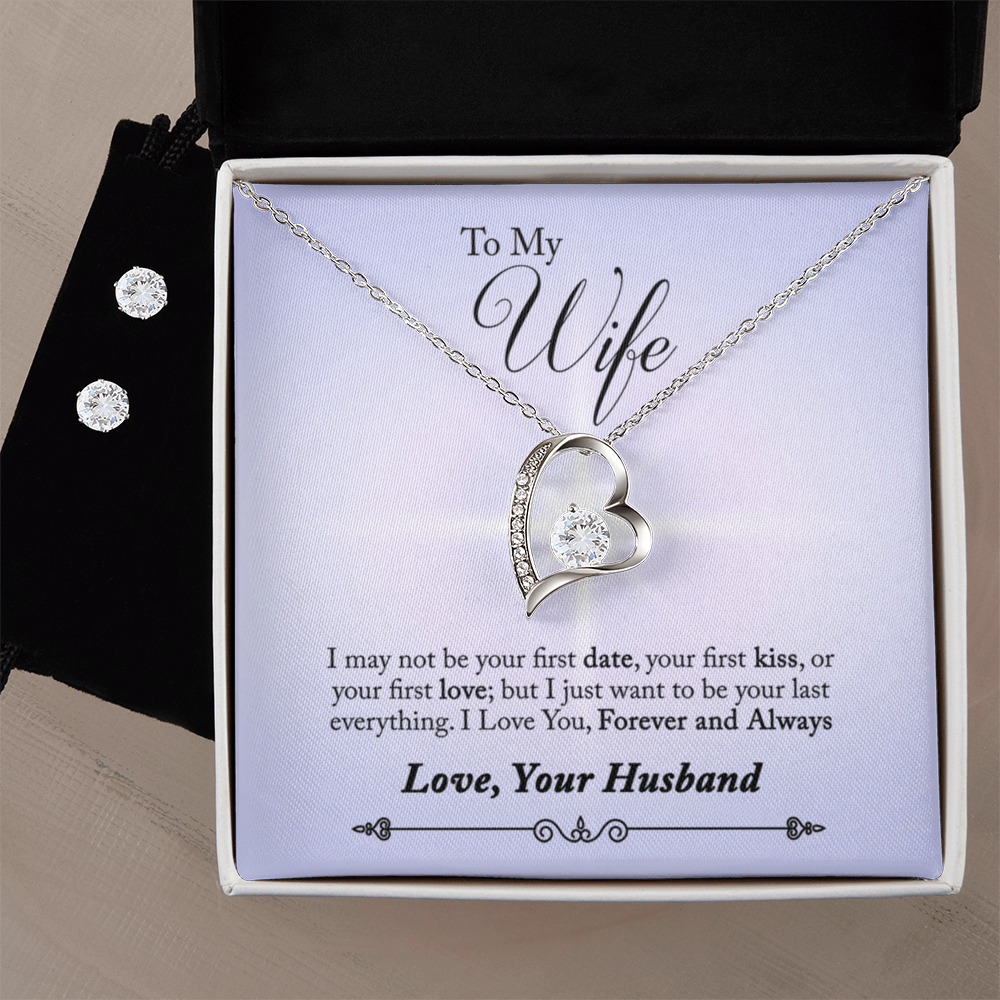 To Wife - I may not be - Forever Love Necklace & Earring Set