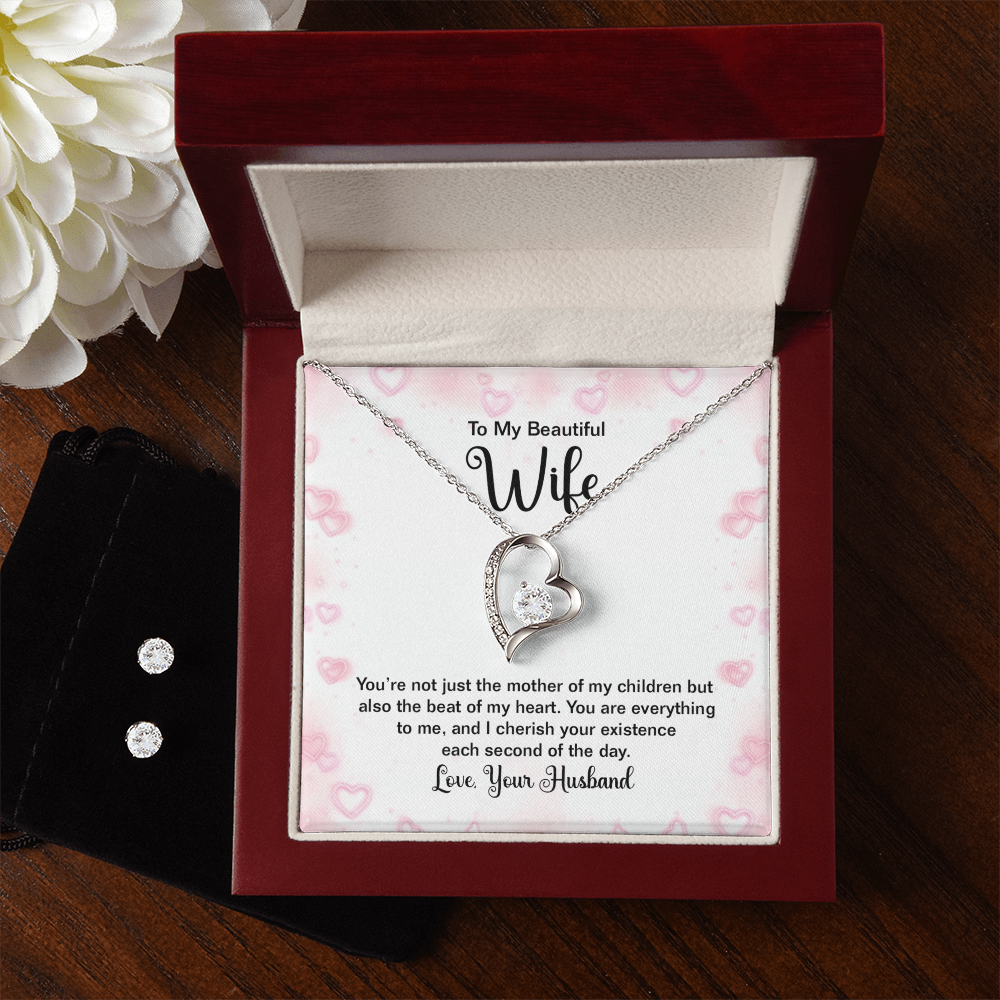 To Wife - You're not just - Forever Love Necklace & Earring Set