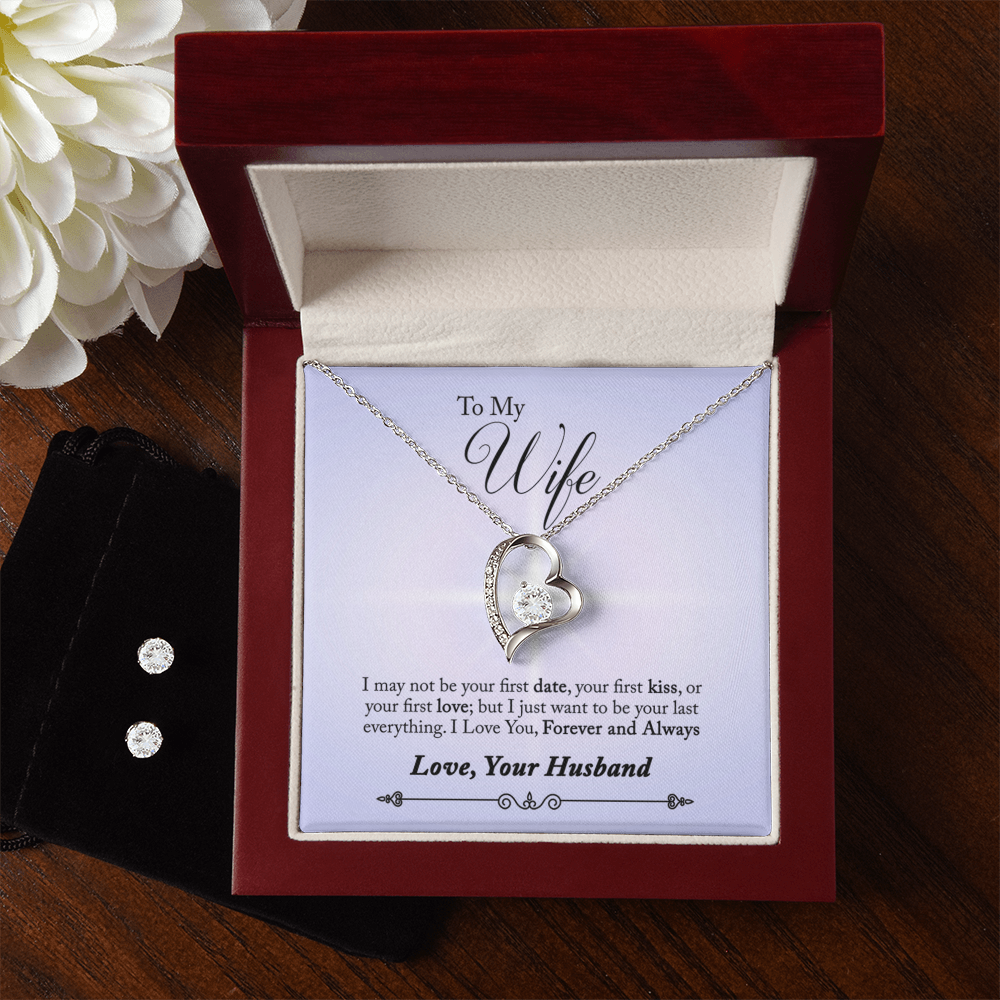 To Wife - I may not be - Forever Love Necklace & Earring Set