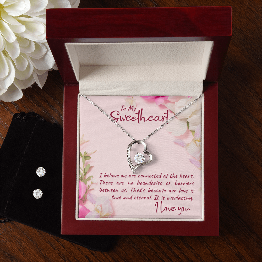 To Sweetheart - I believe we are - Forever Love Necklace & Earring Set