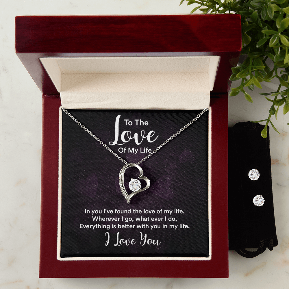 To love - In you - Forever Love Necklace & Earring Set