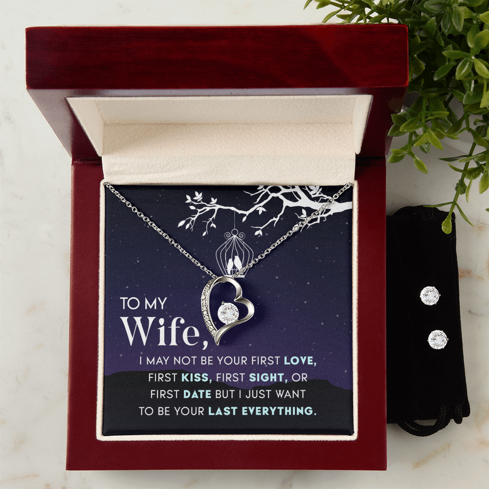 To Wife - I may not be - Forever Love Necklace & Earring Set