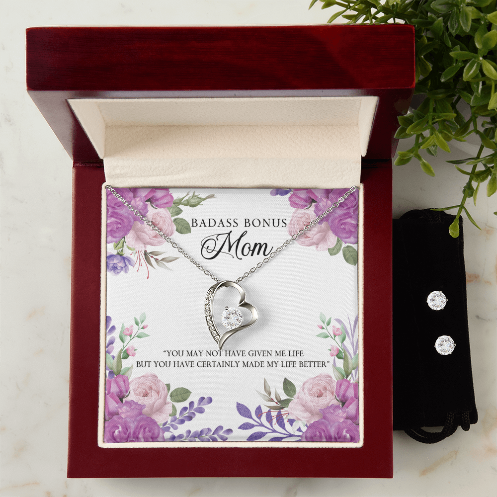 To Mom - You may not have - Forever Love Necklace & Earring Set