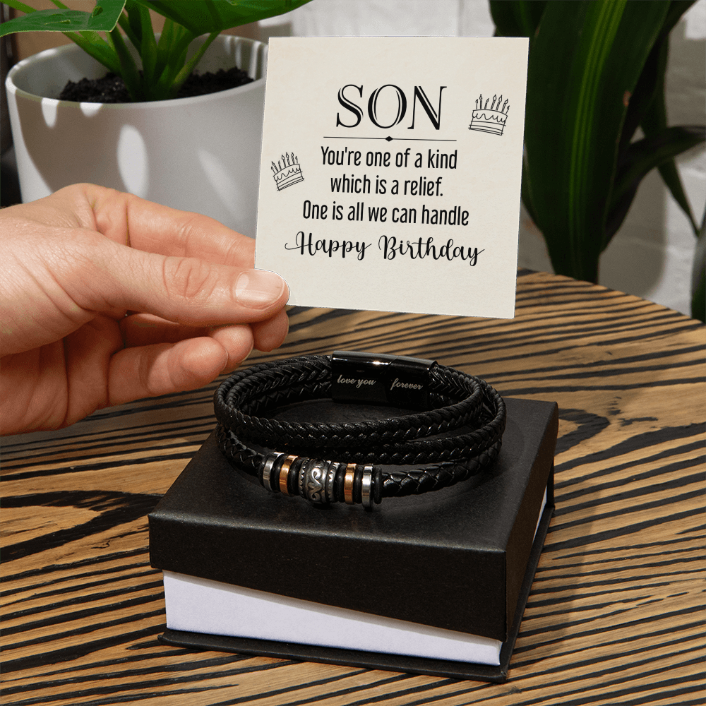 To Son - Son. You're one - Love You Forever Bracelet
