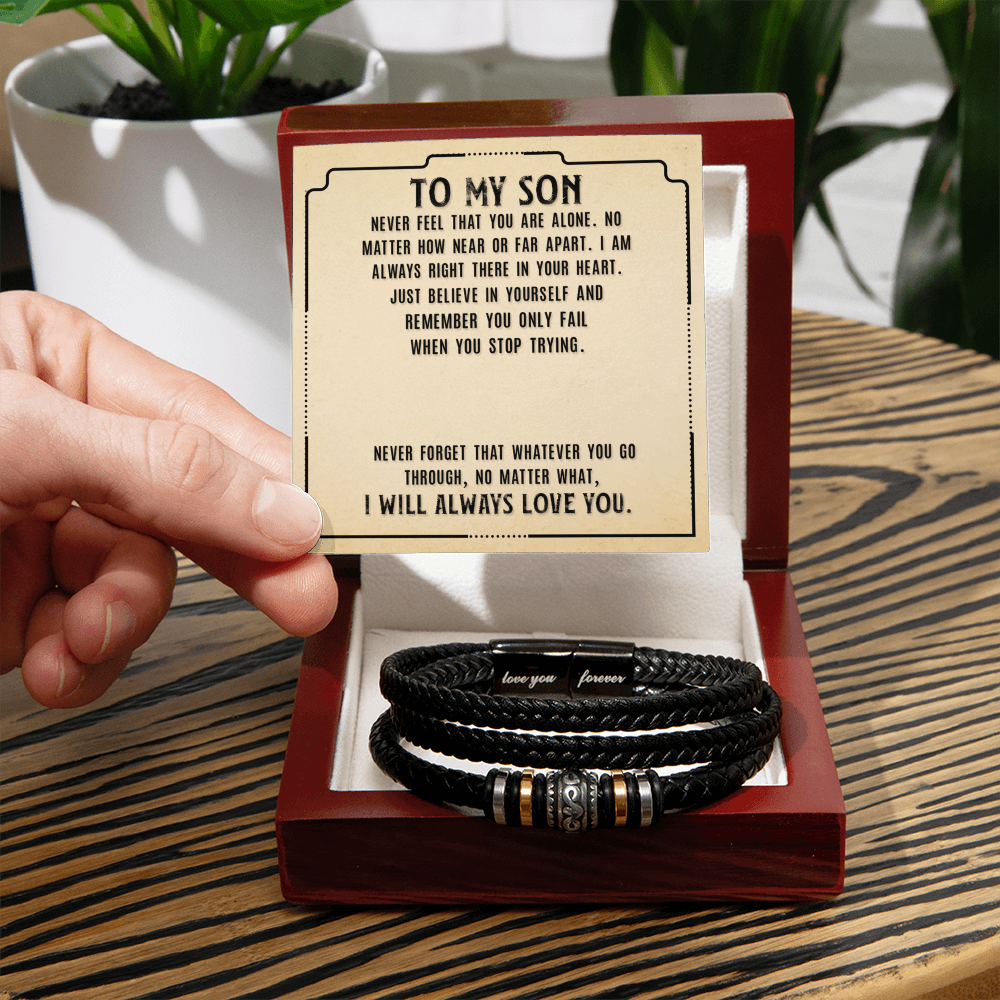 To Son - To my son. Never - Love You Forever Bracelet