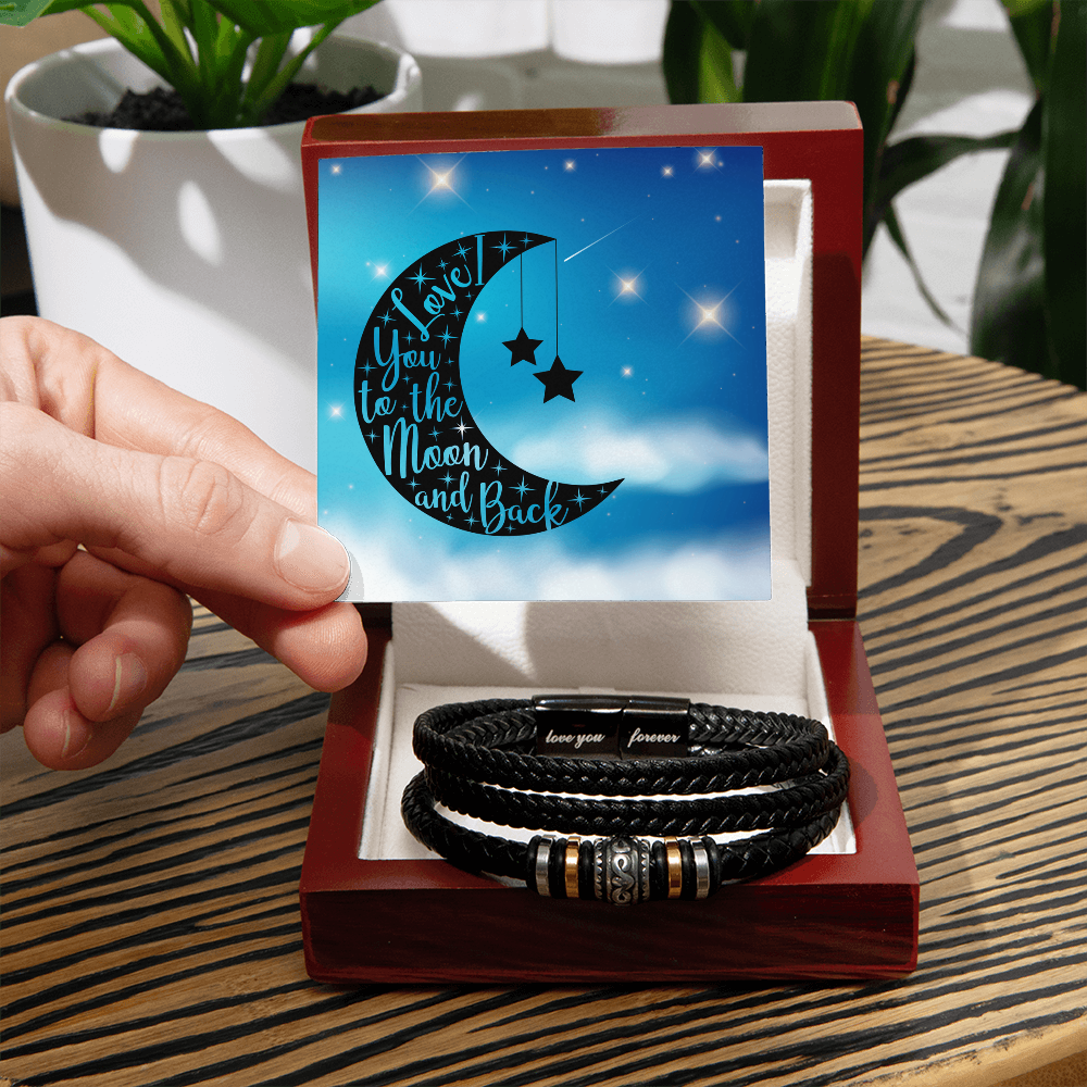 Love - To the moon and back - Love You Forever Bracelet