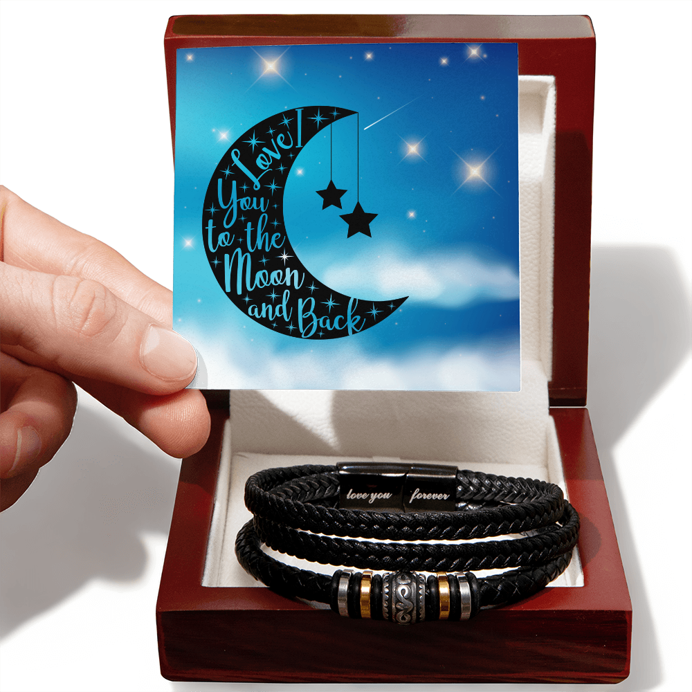 Love - To the moon and back - Love You Forever Bracelet