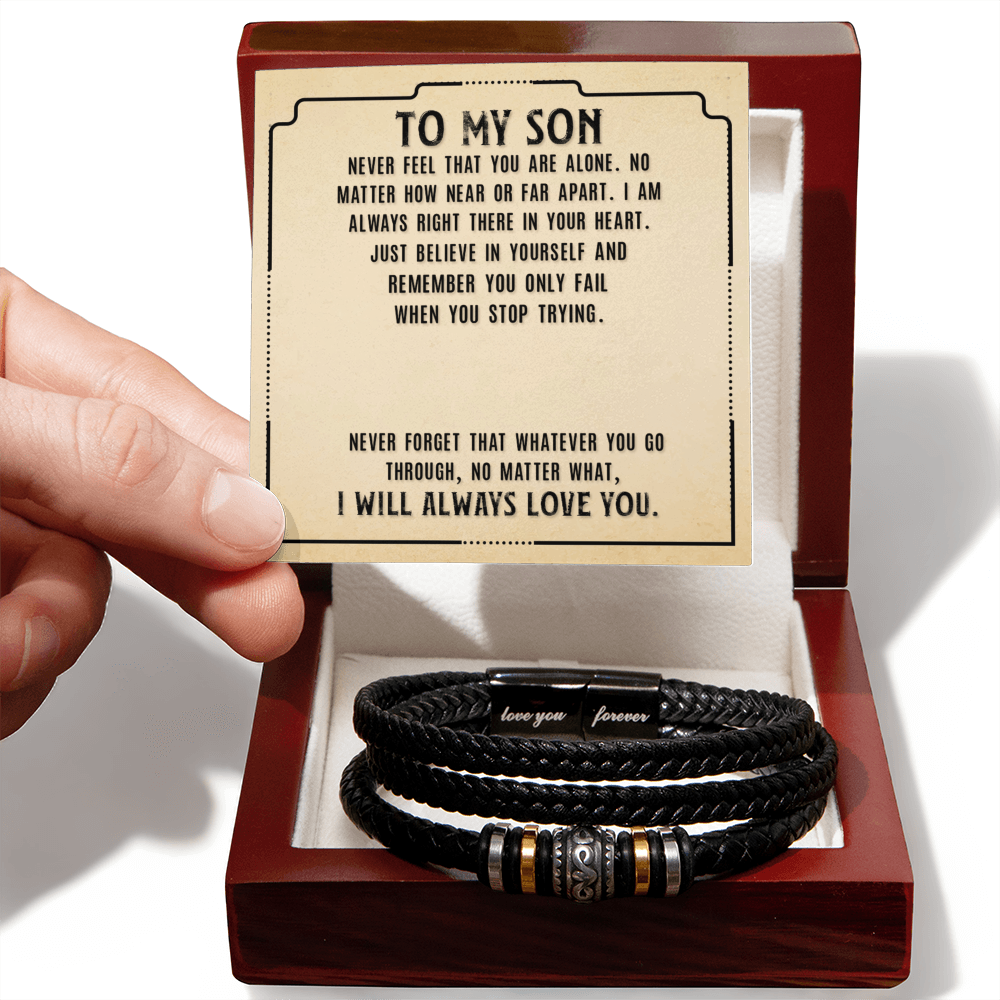 To Son - To my son. Never - Love You Forever Bracelet