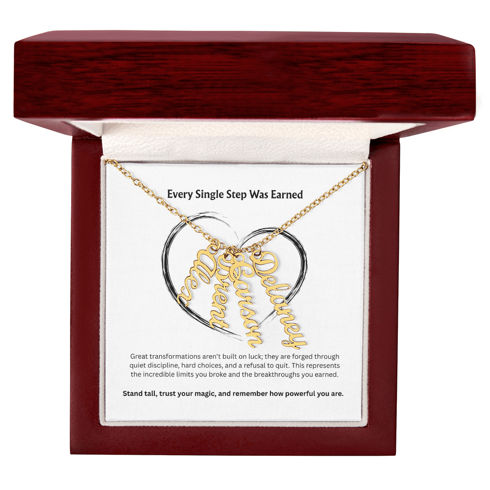 The "Goal Getter" Personalized Multi-Vertical Necklace