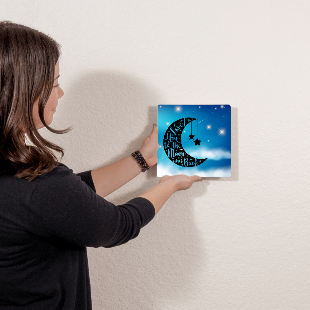 Love - To the moon and back - Metal art