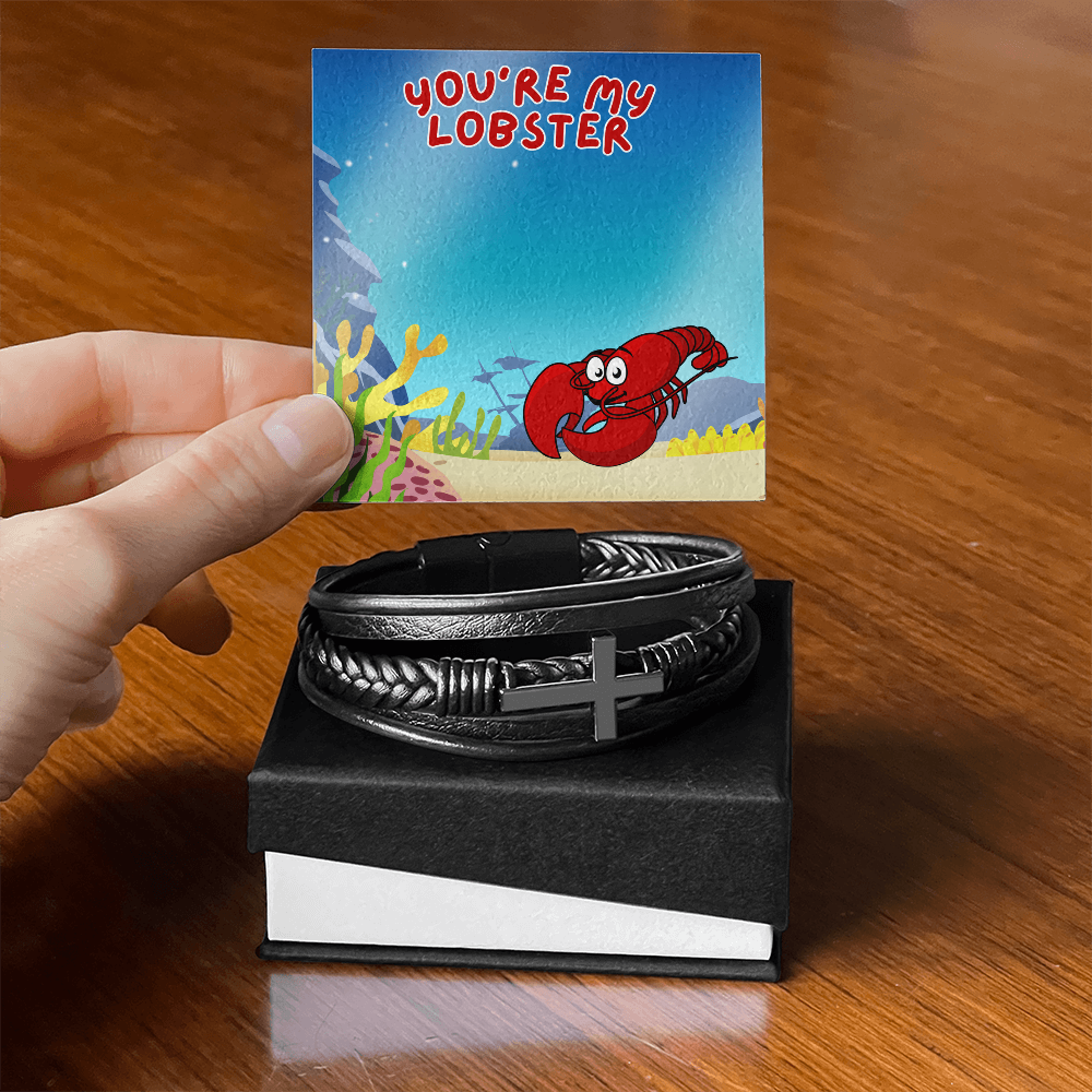 Love - You're my lobster - Men's Cross Bracelet