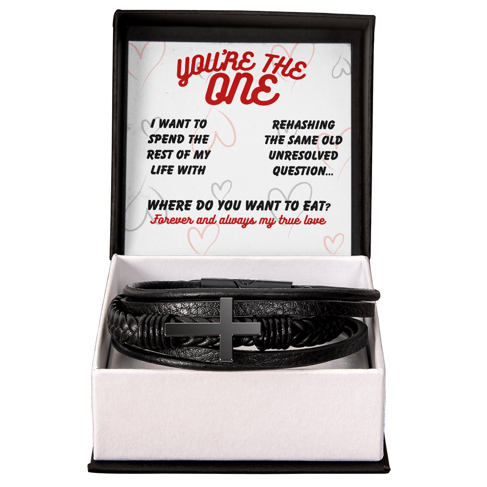 Love - I want to spend - Men's Cross Bracelet