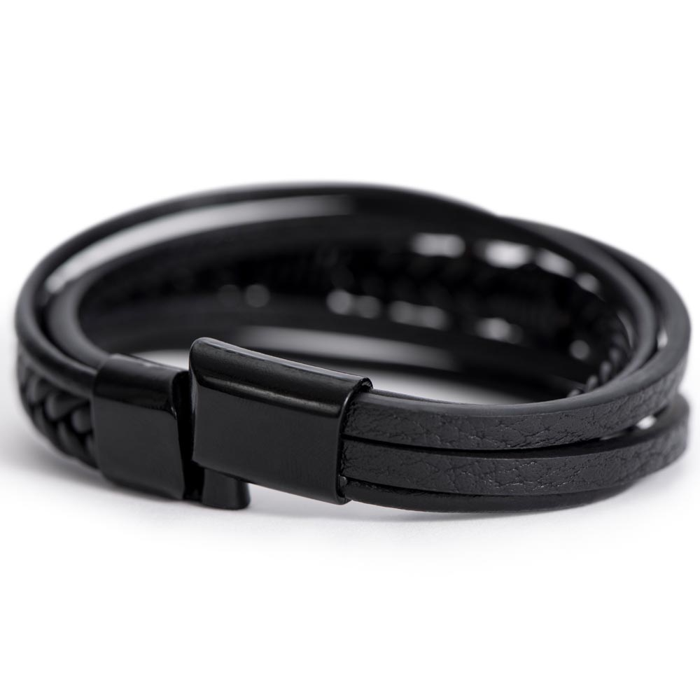 Beautiful geek - I'm so glad - Men's Cross Bracelet