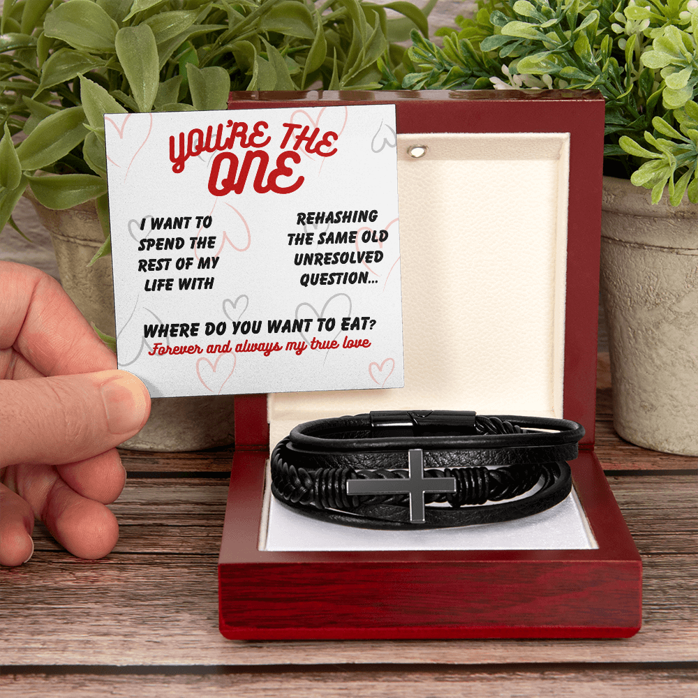 Love - I want to spend - Men's Cross Bracelet