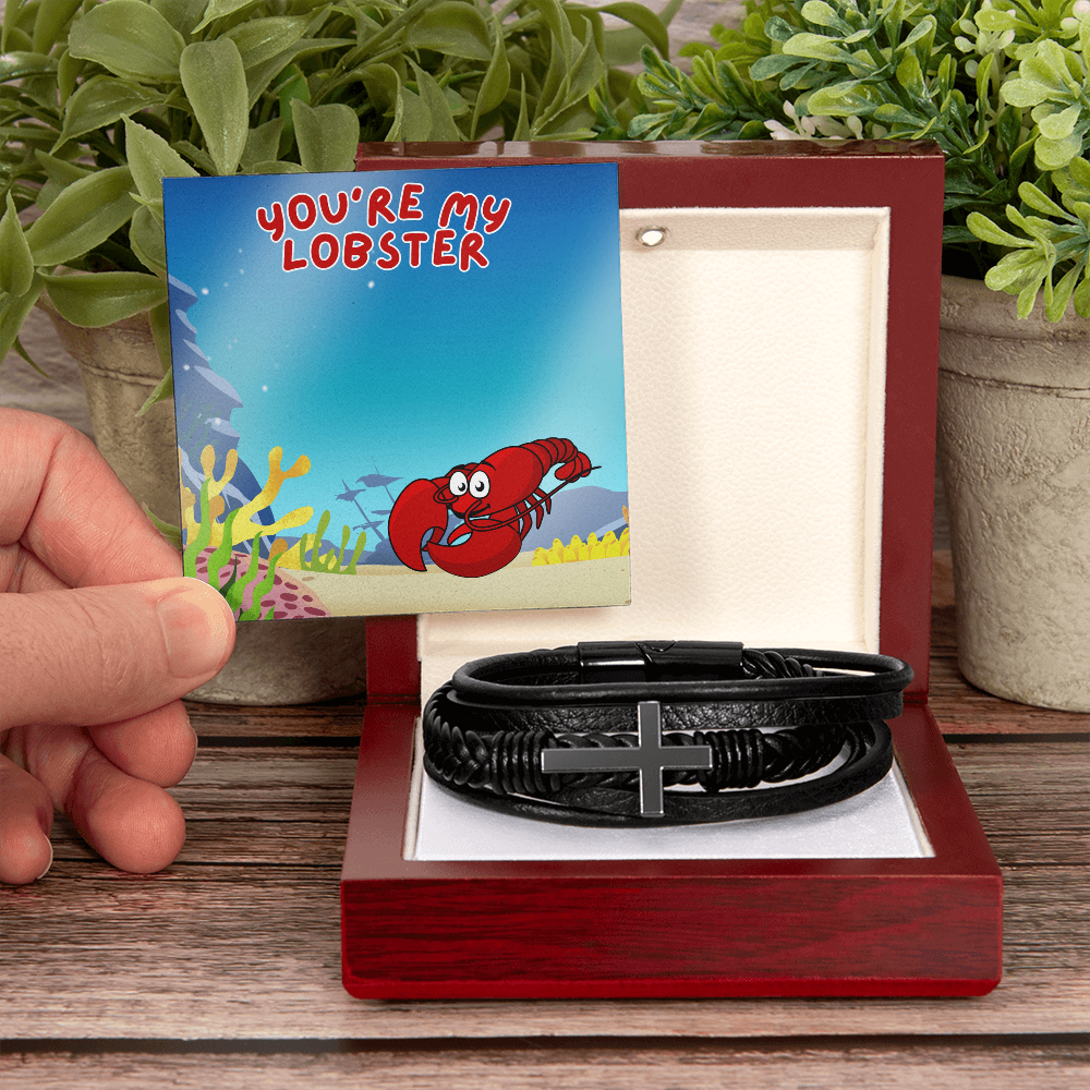 Love - You're my lobster - Men's Cross Bracelet