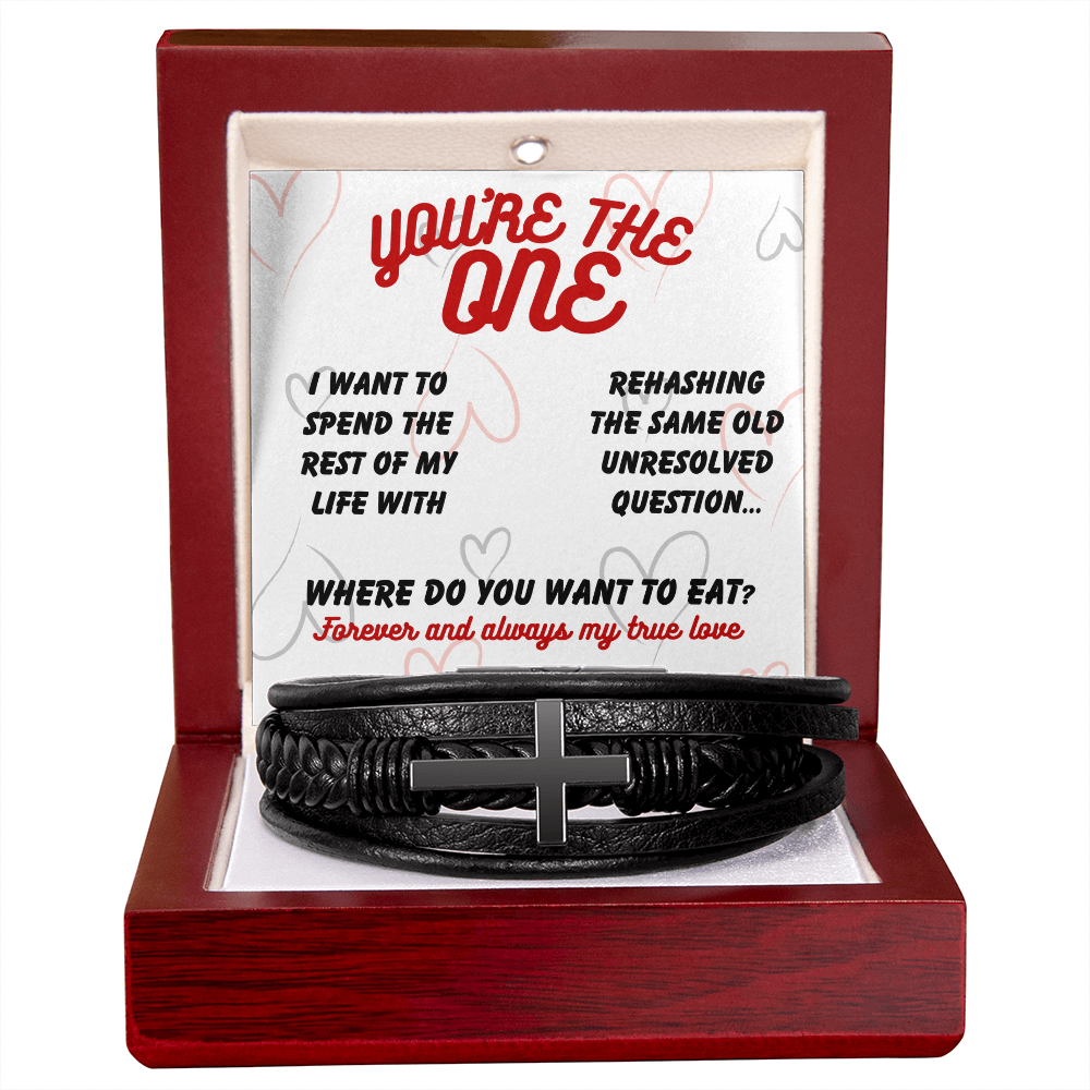 Love - I want to spend - Men's Cross Bracelet