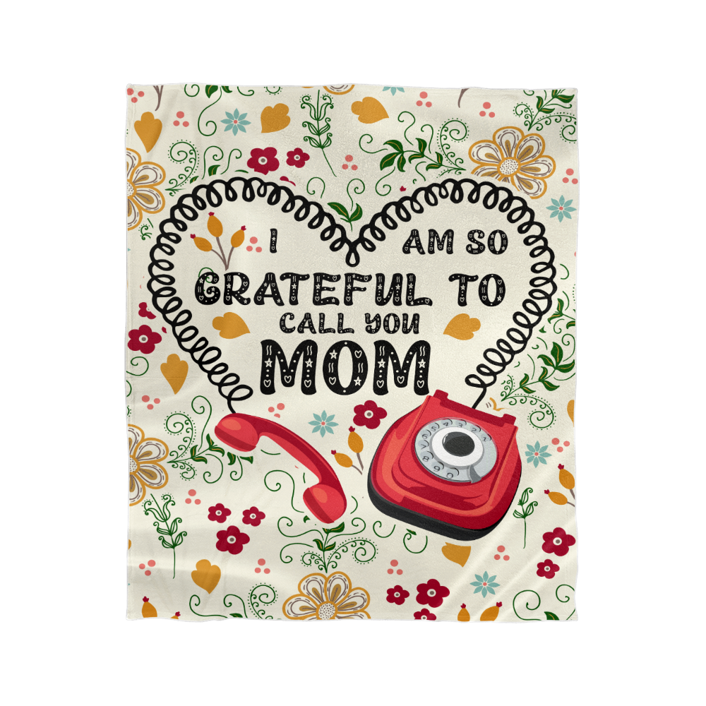 Mom - I am grateful - Mink Fleece Blanket