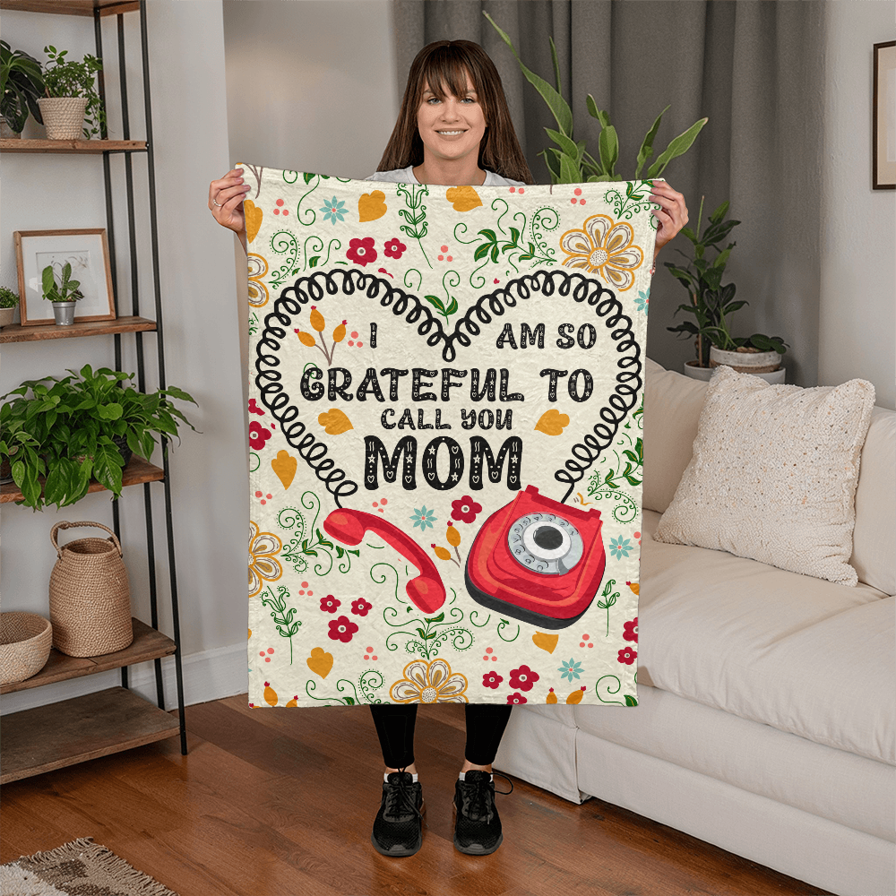 Mom - I am grateful - Mink Fleece Blanket