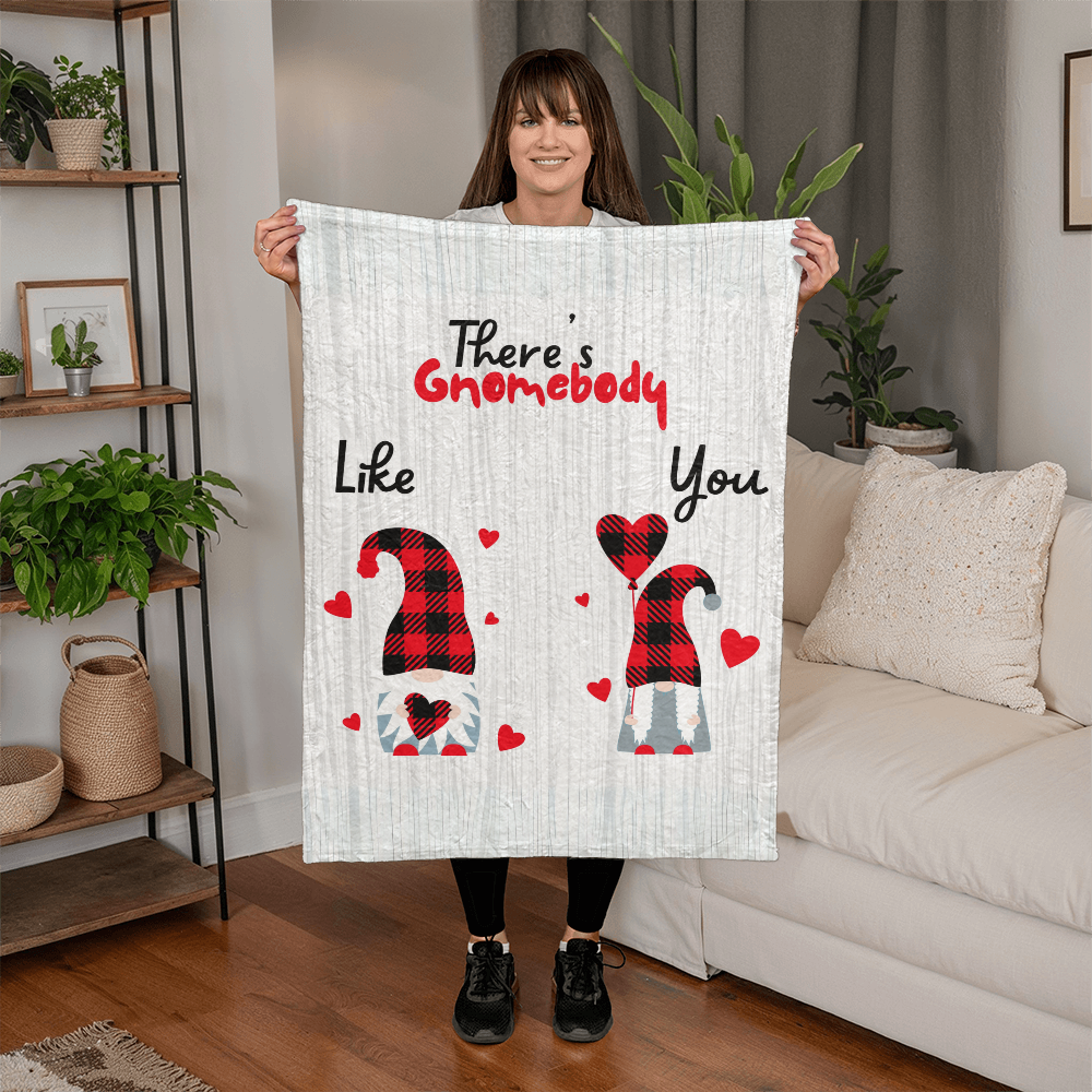 Gnome - There's Gnomebody - Mink Fleece Blanket