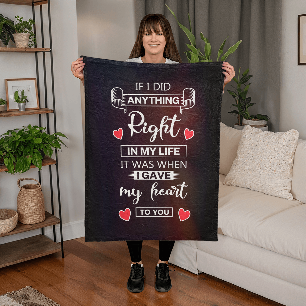 Love - If I did anything - Mink Fleece Blanket