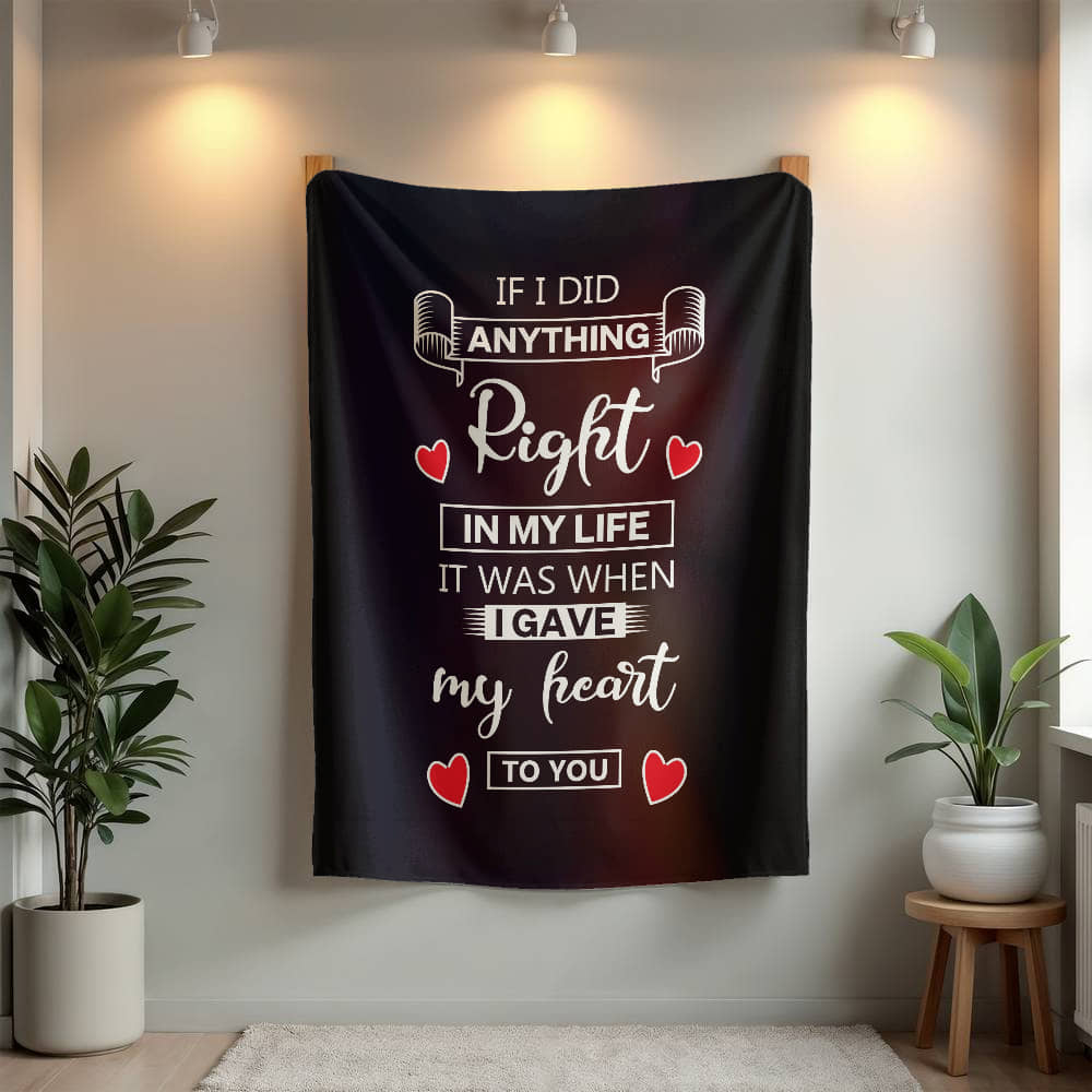 Love - If I did anything - Mink Fleece Blanket