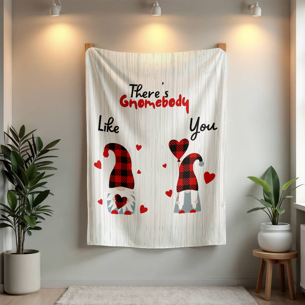 Gnome - There's Gnomebody - Mink Fleece Blanket